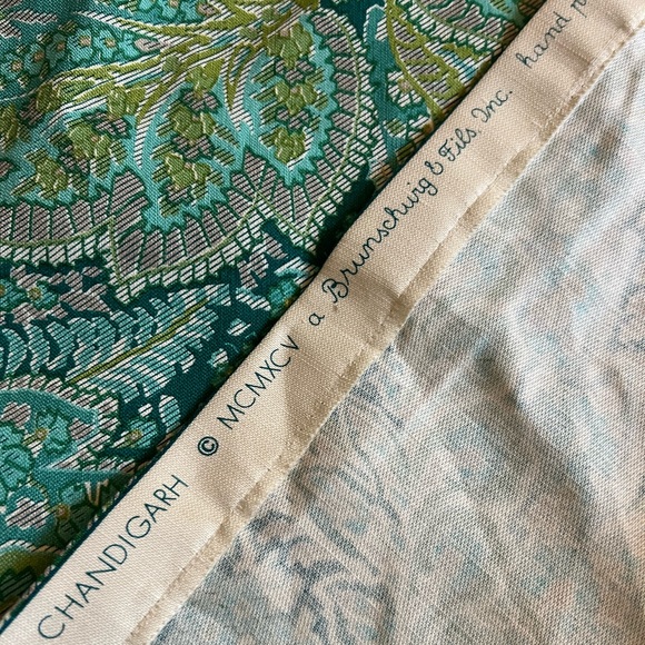 Brunschwig & Fils Chandigarh hand printed fabric 2.6 yards - Picture 2 of 6